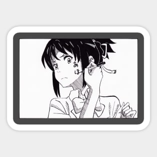 Mitsuha Miyamizu - Your Name Sticker